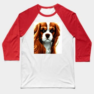 Cavalier King Charles Spaniel blenheim anime Baseball T-Shirt